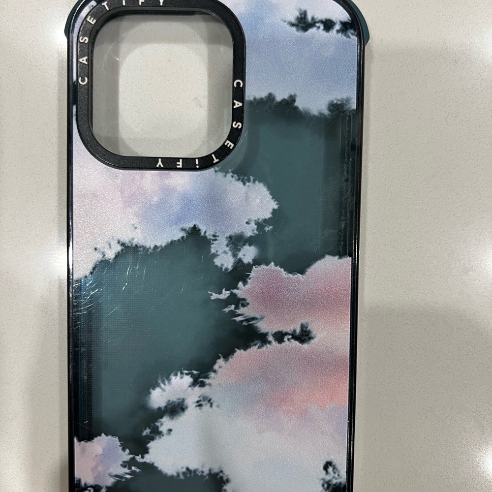 Casetify Dreamy Cloud Phone Case - Black and Pink